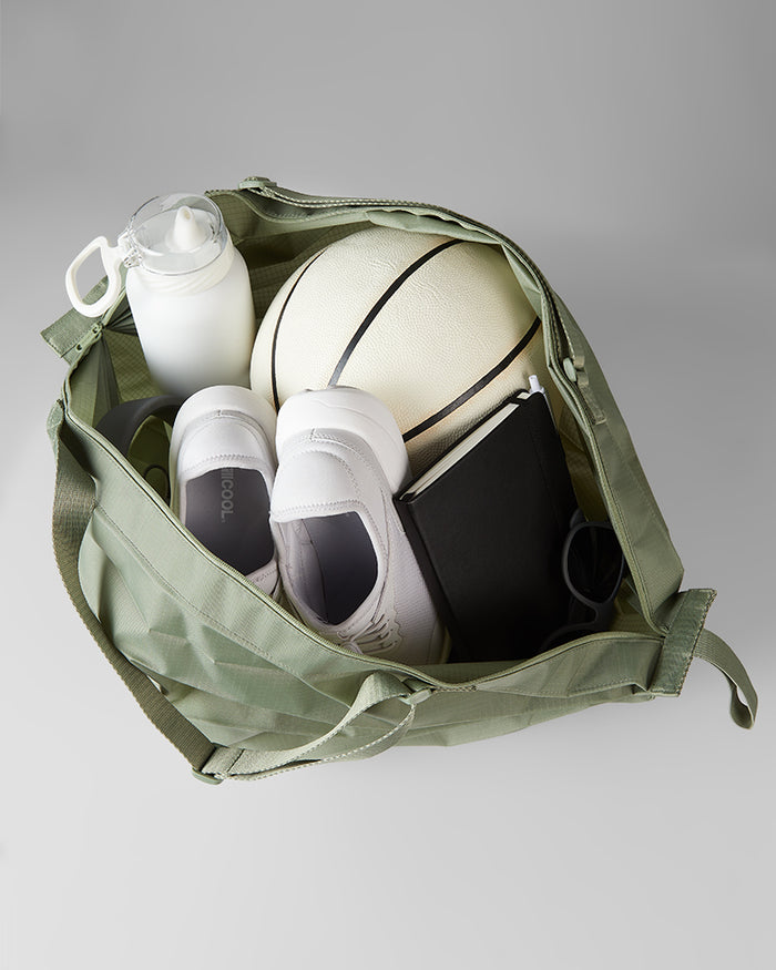 32 Degrees Olive _ Foldable Duffel Bag {bottom}{right}