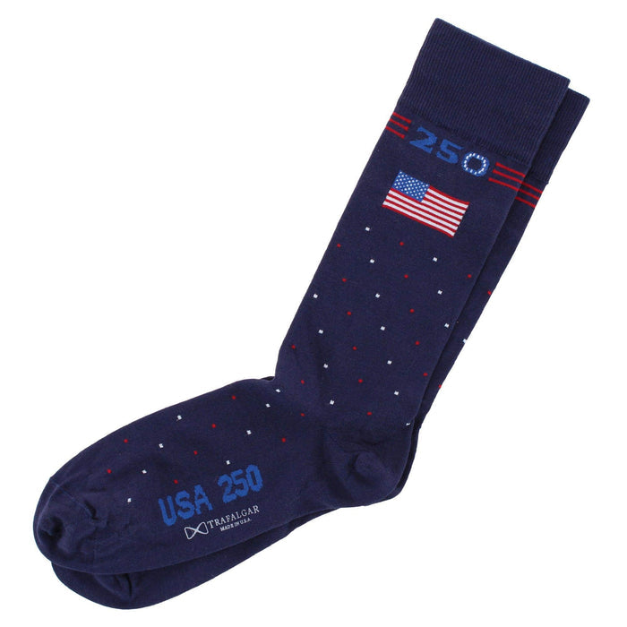 Navy Blue with Polka Dots