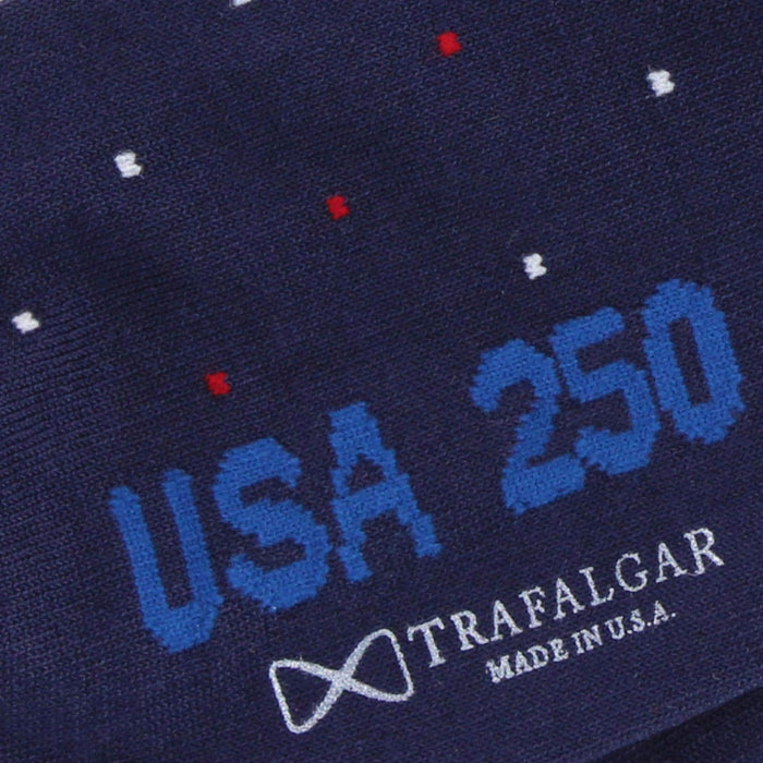 Navy Blue with Polka Dots