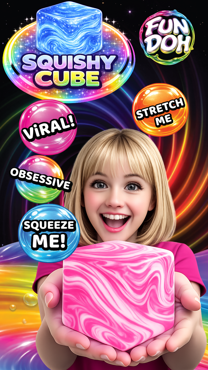 Fun Doh Swirl Squishy Cube