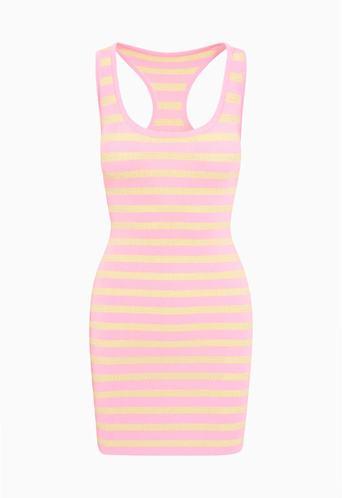 LoveShackFancy Gayle Stripe Mini Dress