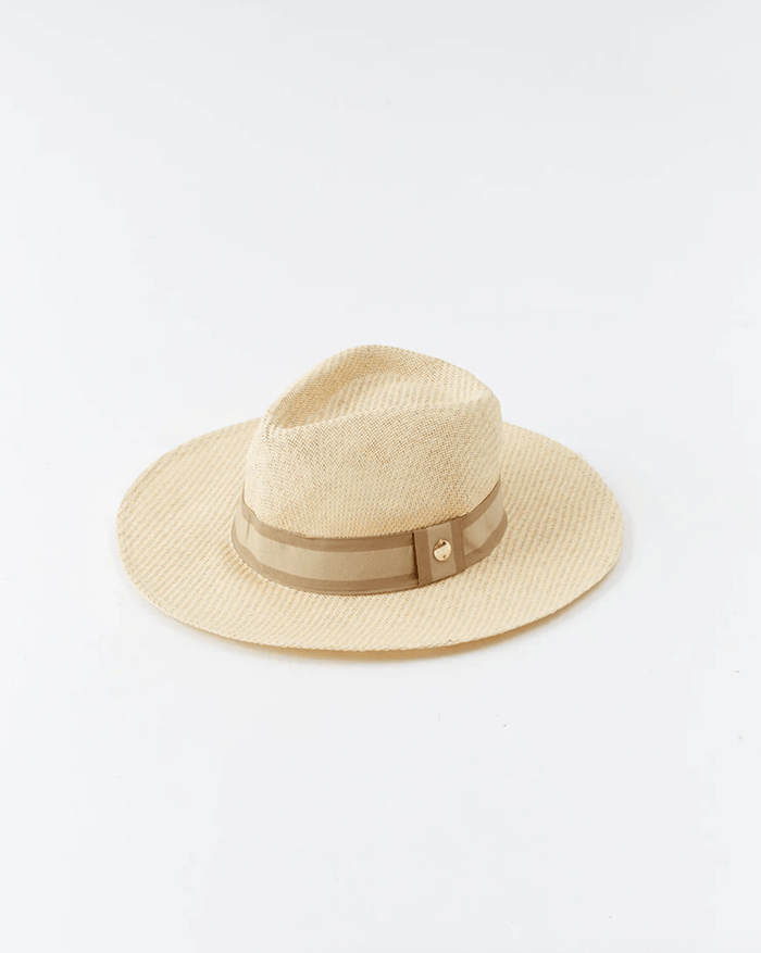 Melissa Odabash Gigi Hat in Cream/Beige
