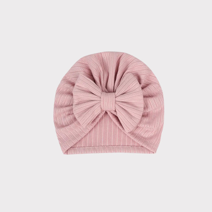 Girls Muslin Beanie (Pink) – Soft, Stretchy & Stylish Baby Hat image 0