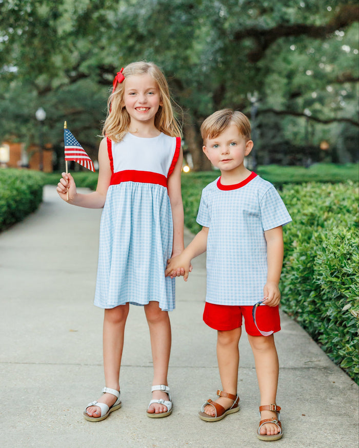 Graham Short Set - Southern Summer Gingham