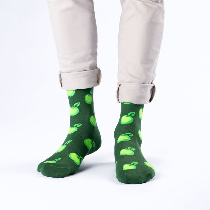 Green Apples Cotton Socks