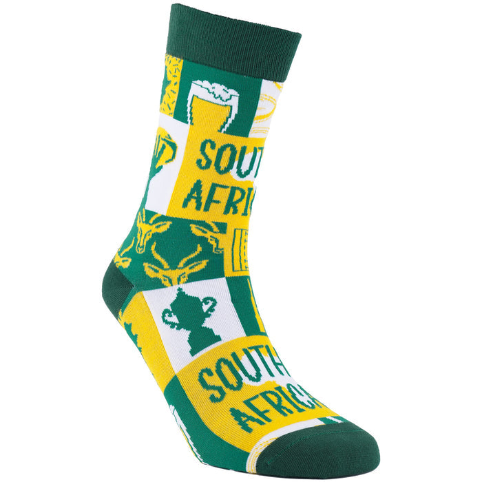 Green & Gold Bamboo Socks