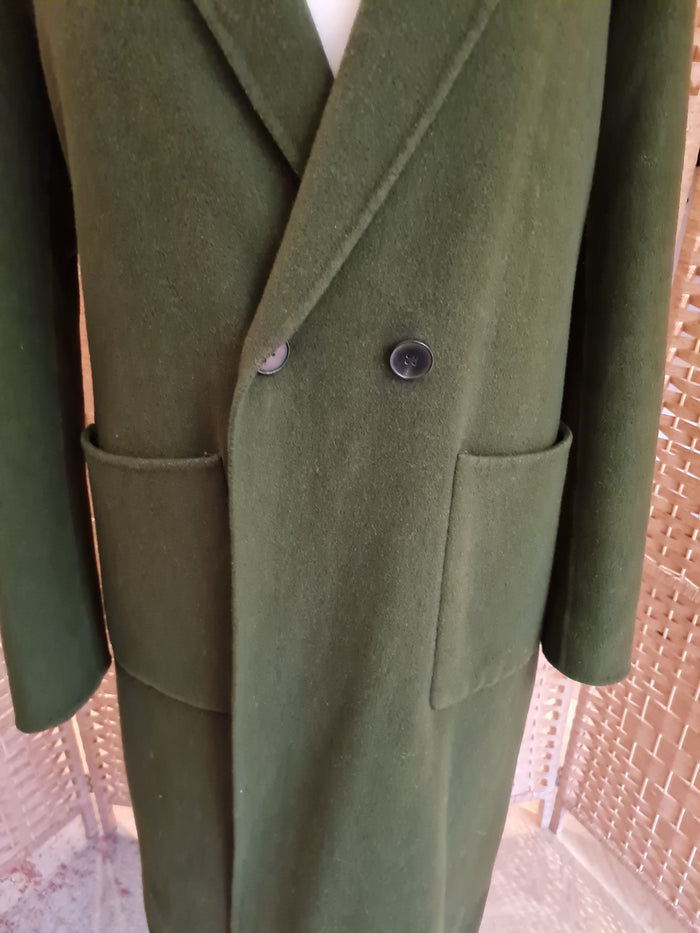 Green Wool Overcoat Medium (Handmade)