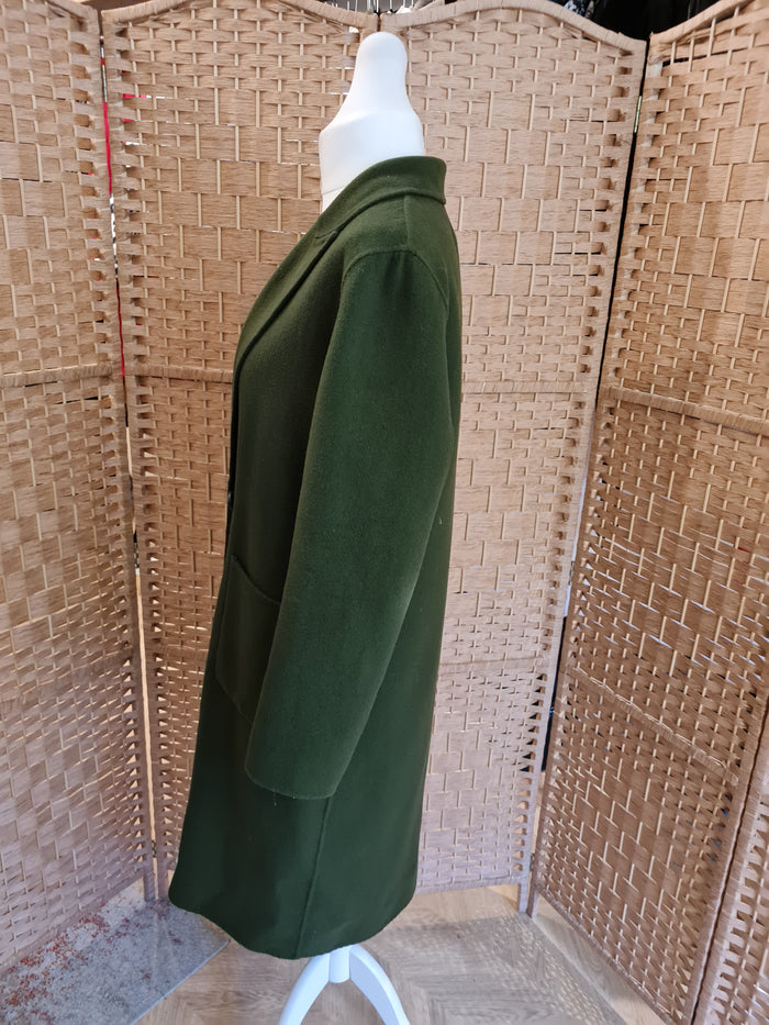 Green Wool Overcoat Medium (Handmade)