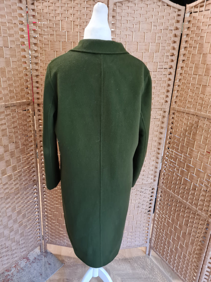 Green Wool Overcoat Medium (Handmade)