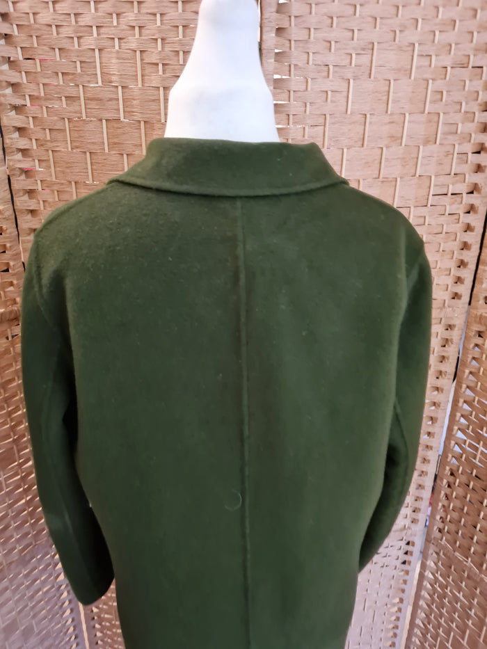 Green Wool Overcoat Medium (Handmade)