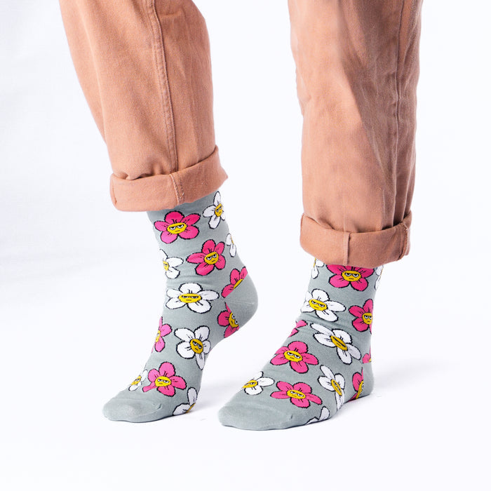 Grumpy Daisies Cotton Socks