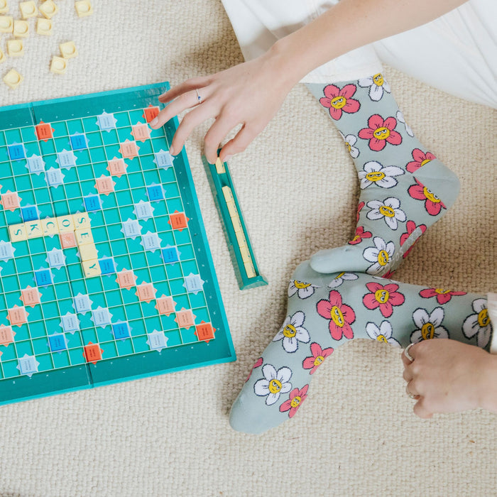 Grumpy Daisies Cotton Socks
