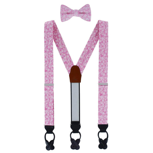 Hanami Cherry Blossom Burst Braces and Bowtie Bundle
