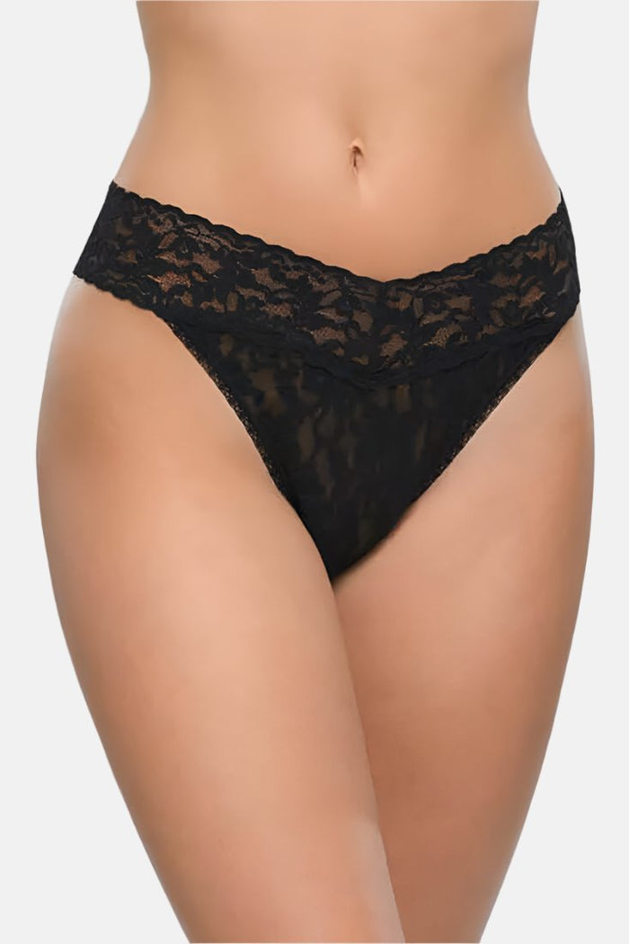 Hanky Panky Original Rise Thong Color: Black  at Petticoat Lane  Greenwich, CT