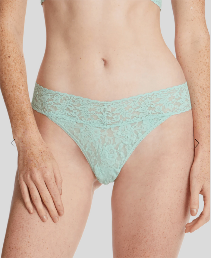 Hanky Panky Original Rise Thong Color: Mint Spring Green  at Petticoat Lane  Greenwich, CT