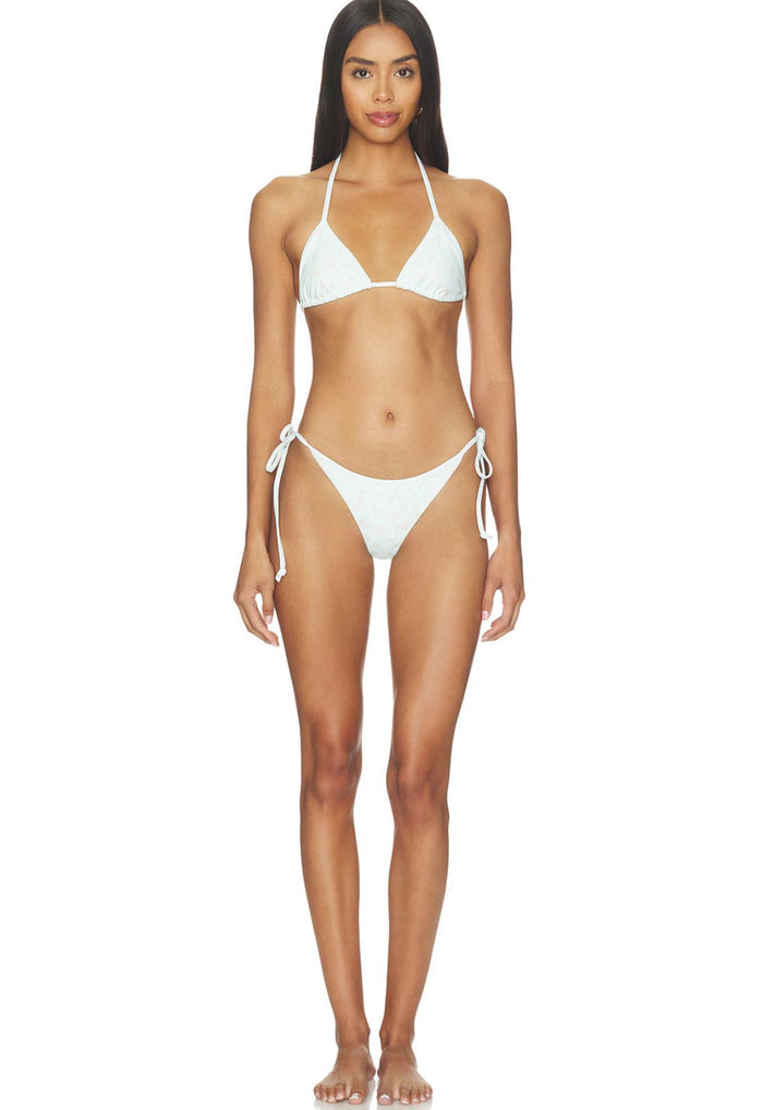 LoveShackFancy Harbor Bikini in Celadon Drift
