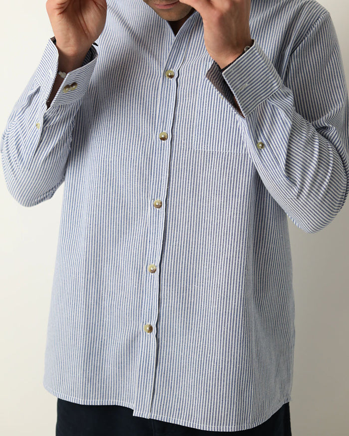 Harlyn Shirt | Blue Pin Stripe