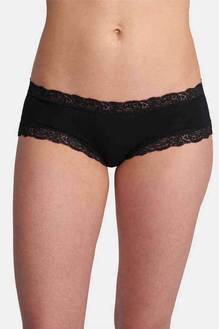 Fleur't Iconic Boyshort Color: Black, Malibu, Skylight, Rosette, Champagne, Chantilly, Heather Grey/Chantilly, Seashell, Black/Seashell, Coral Sea-D, Eventide, Twilight, Eventide/Cloud Soft Size: S, M, L at Petticoat Lane  Greenwich, CT