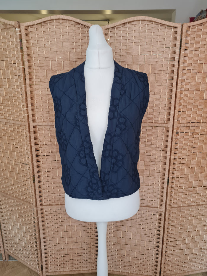 Izzy padded gilet in navy
