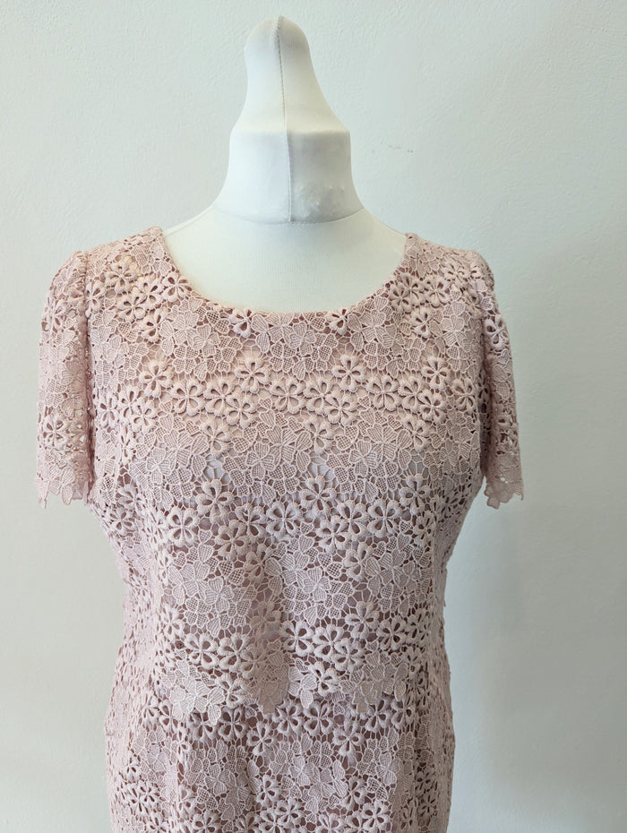 Jaques Vert Blush Lace Dress & Fascinator 16