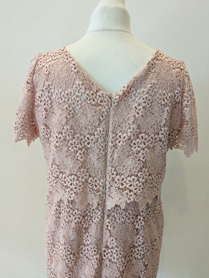 Jaques Vert Blush Lace Dress & Fascinator 16