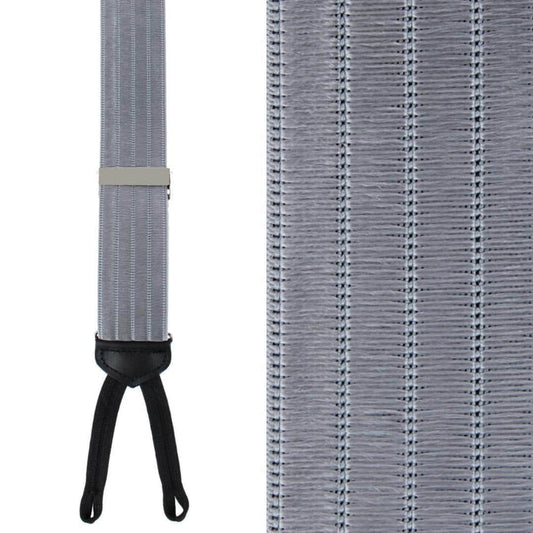 Jefferson Brushed Pinstripe Elastic Formal End Braces
