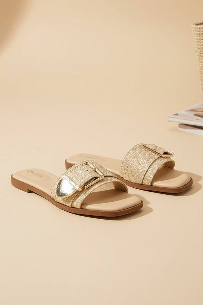 Jessica Natural Raffia Sandals
