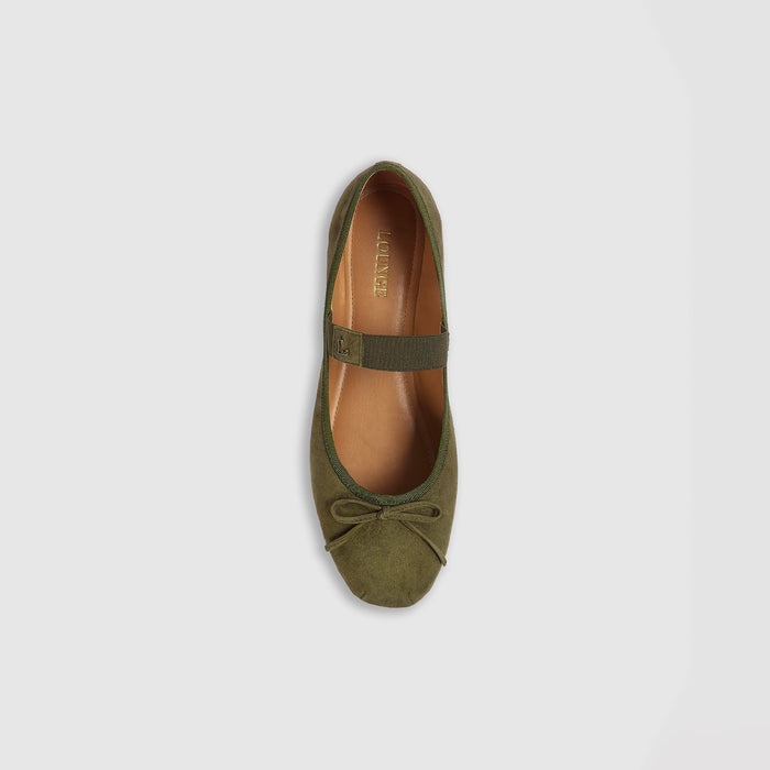 Juna Ballet Flats - Olive