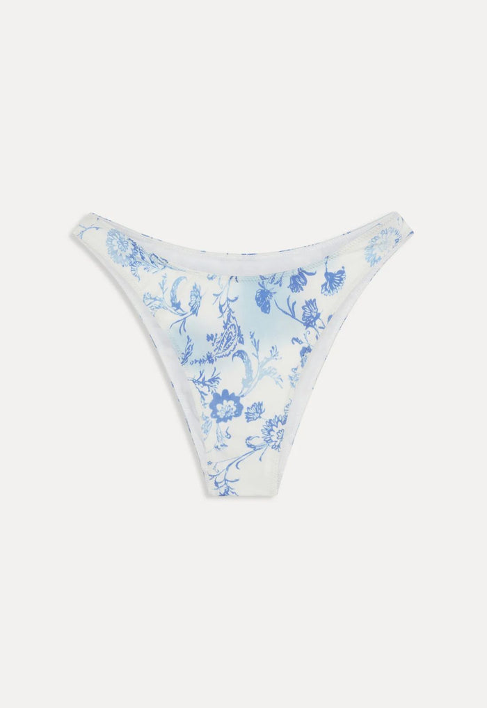 Frankies Bikinis Kealy Satin Top and Dove Bottom Bikini Set