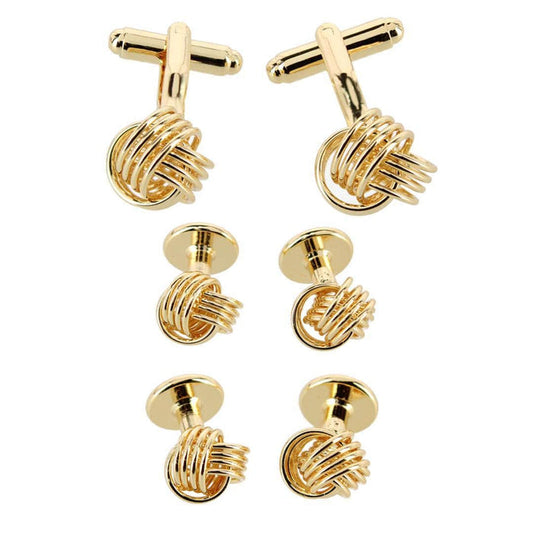 Kenneth Knot Formal Set (2 Cuffs + 4 Studs)