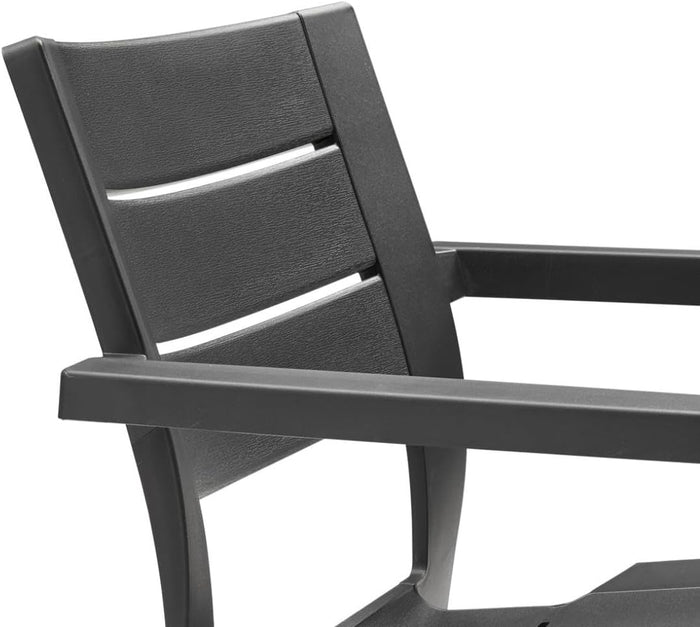 Keter 246188 Julie – Outdoor Garden Chair, Grey