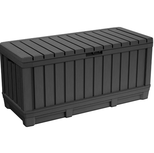 Keter Kentwood 350L Grey Outdoor Garden Storage Box
