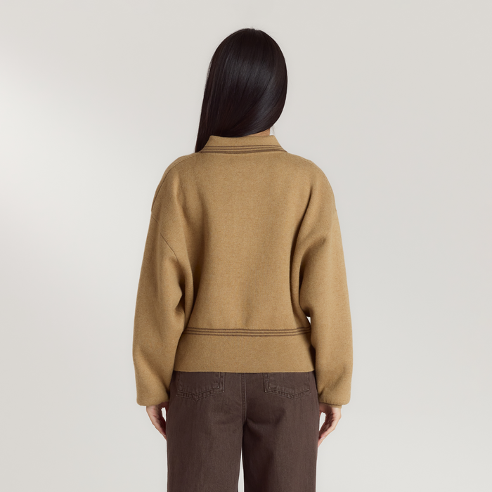 Knitted Jacket - Tan