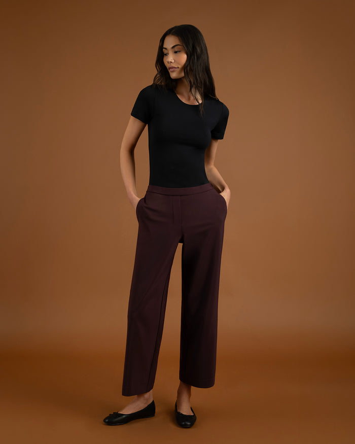 LAYER ZERO DOUBLE-LAYERED NYLON SHORT SLEEVE TOP