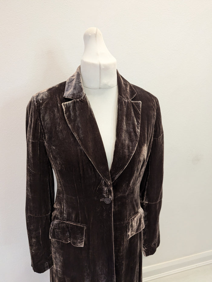 Light Brown Velvet Jacket 10/12