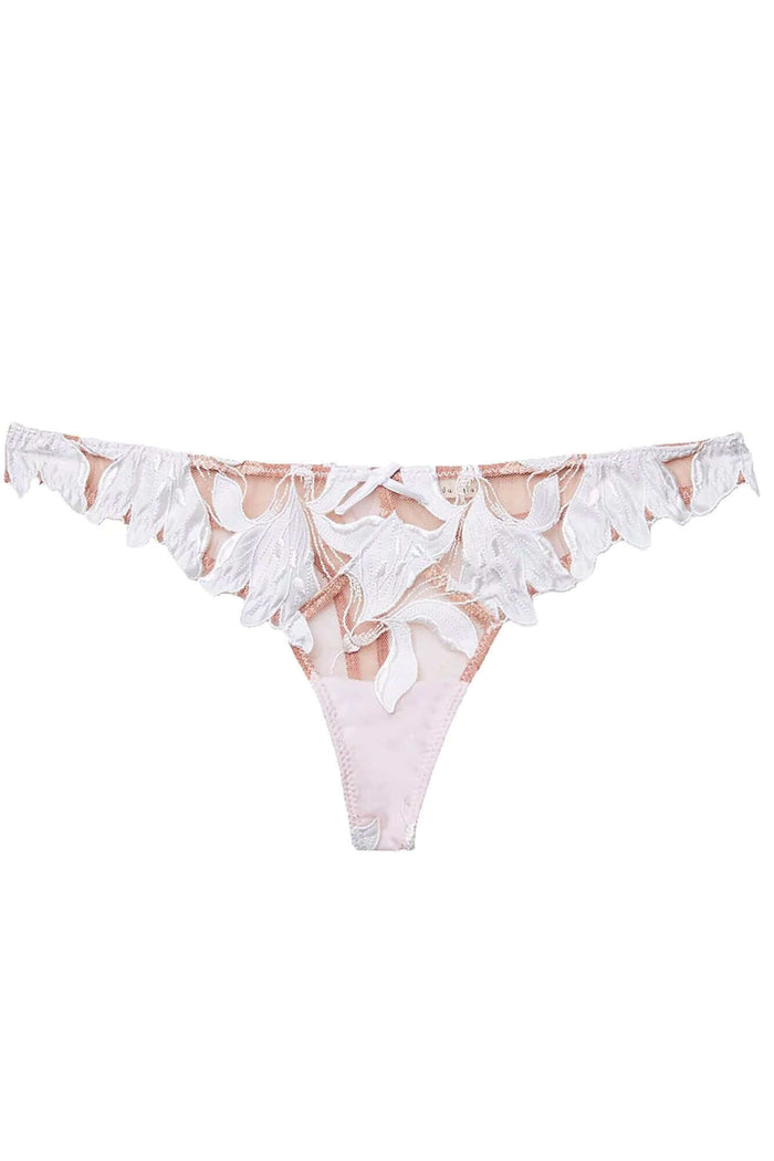 Lily Embroidered Hipster Thong