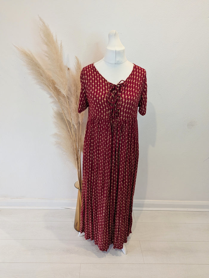 Lindex Collection Red Print Dress M