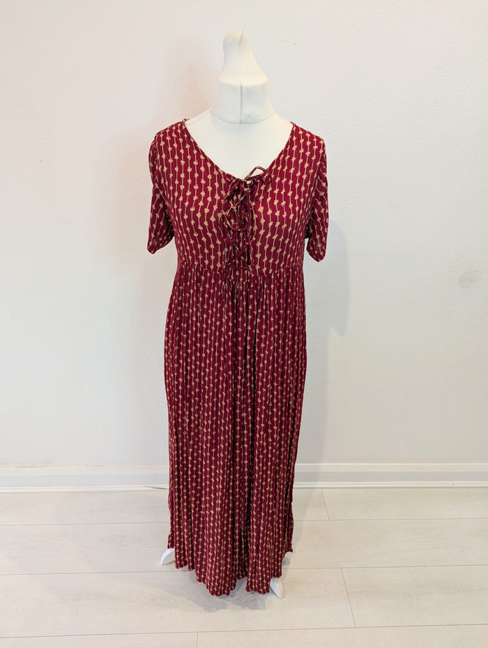 Lindex Collection Red Print Dress M