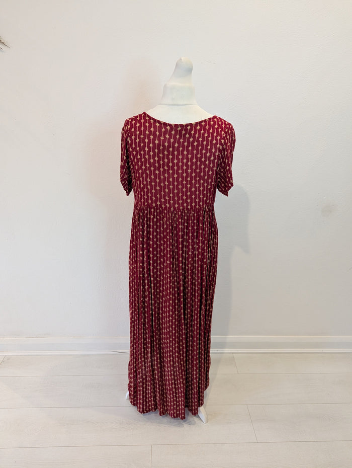 Lindex Collection Red Print Dress M