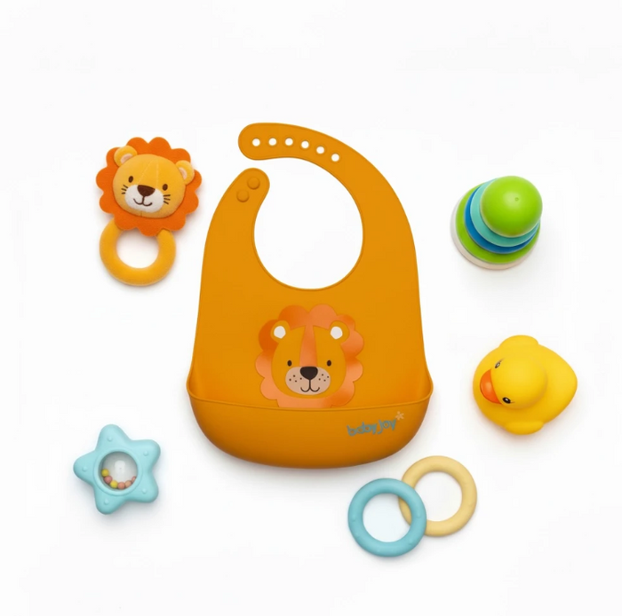 Lion Silicone Yellow Bib image 0