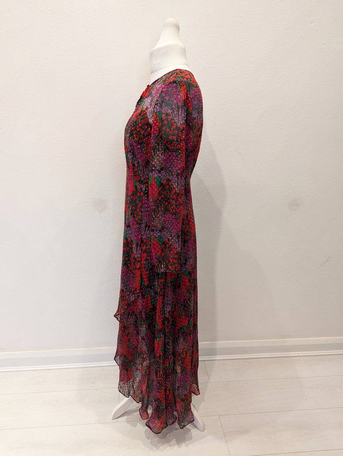LK Bennett Beya Silk Dress 14 NWT