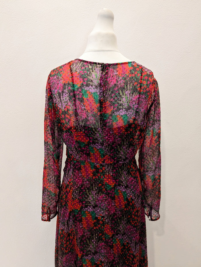 LK Bennett Beya Silk Dress 14 NWT