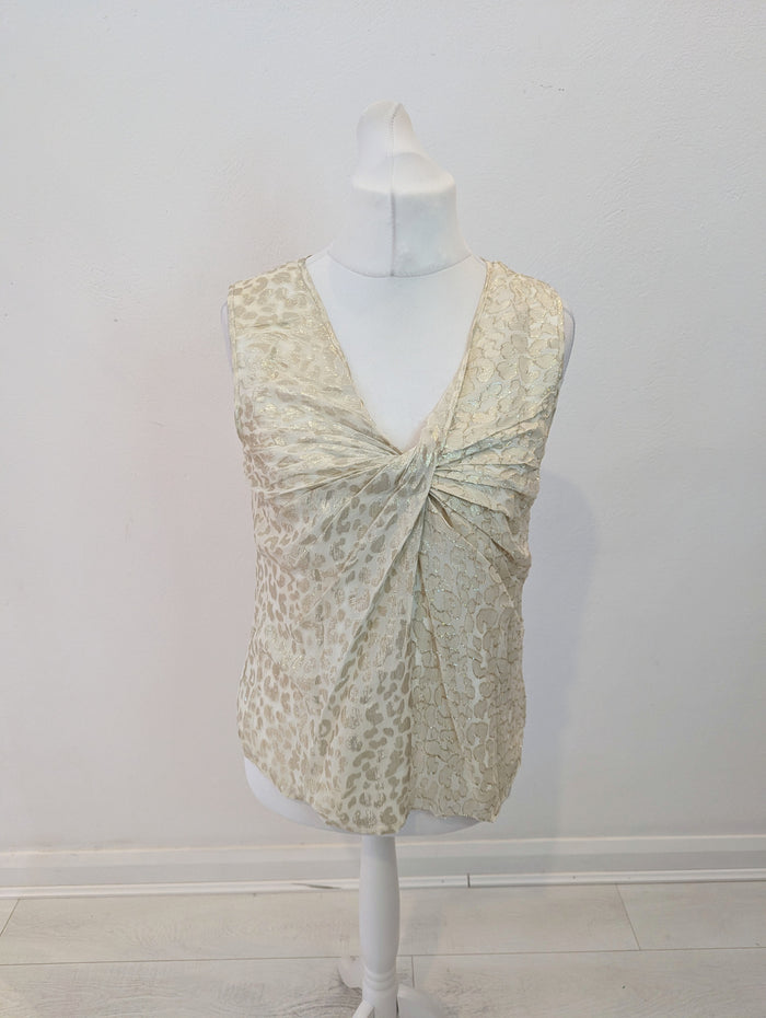LK Bennett Gold Animal Cami 14