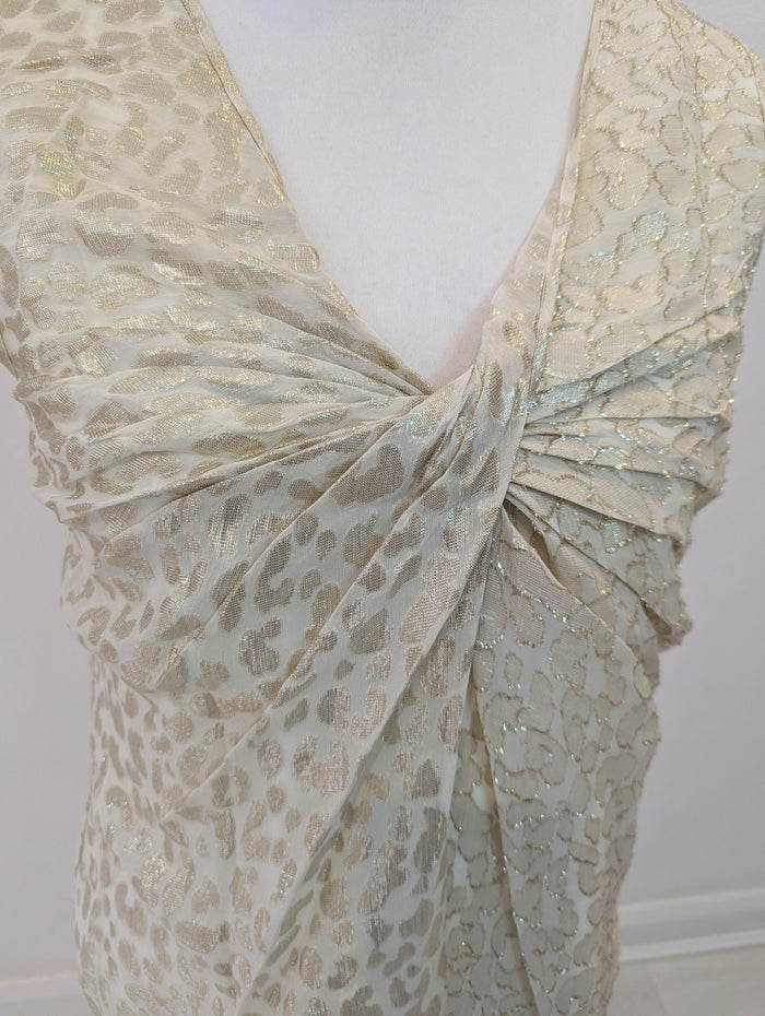 LK Bennett Gold Animal Cami 14