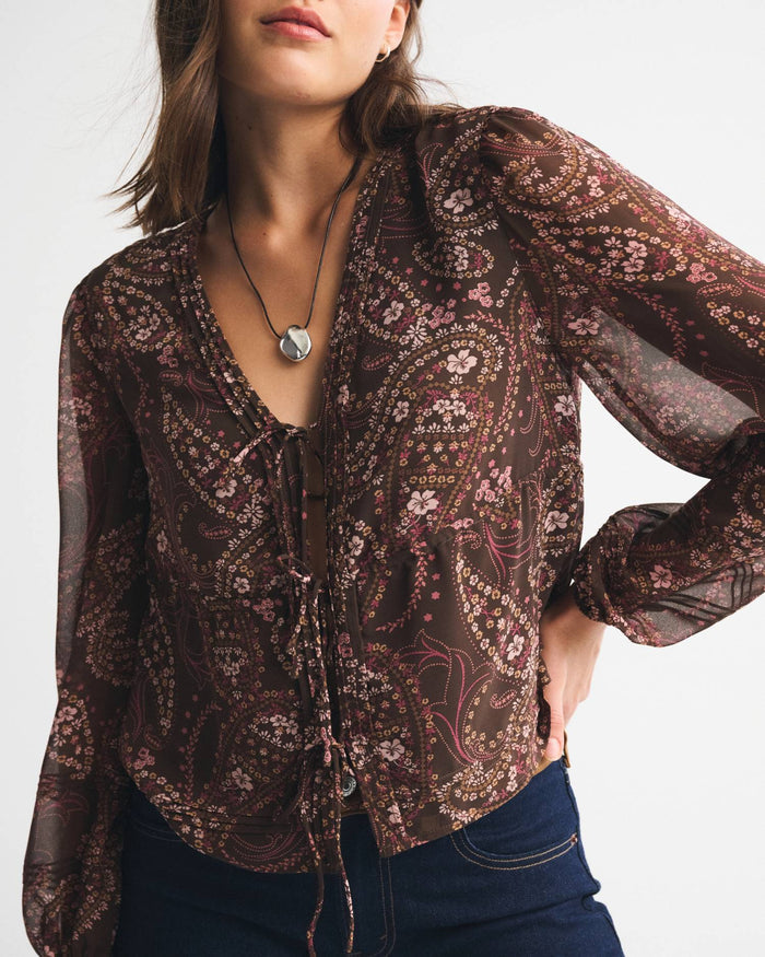 L / BROWN PATTERNpattern157