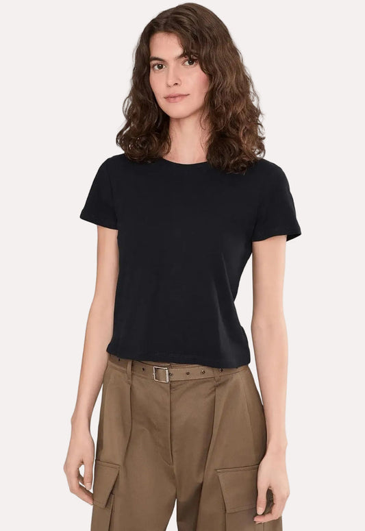 Splendid Louisa Short Sleeve Tee in Black