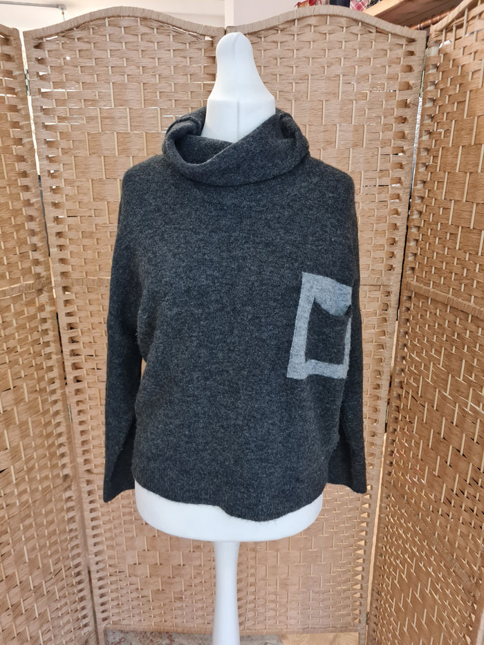 Louise Orop Charcoal Jumper M/L
