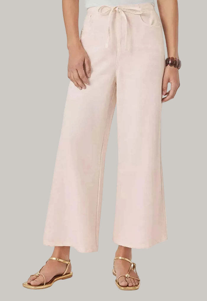 Splendid Lounge Denim Cropped Pant in Rose Petal