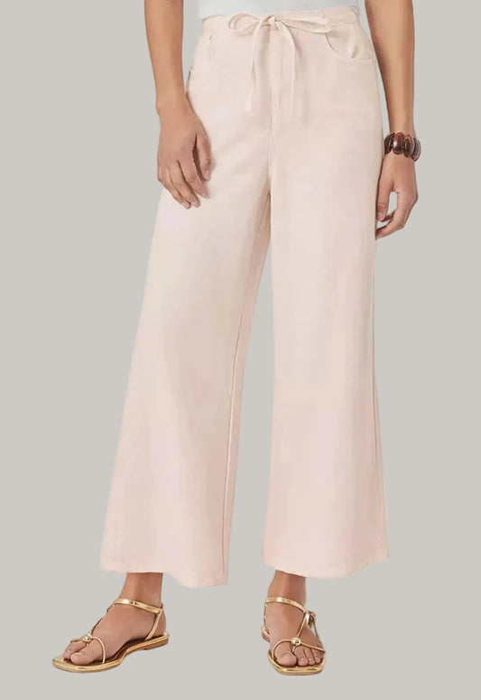 Splendid Lounge Denim Cropped Pant in Rose Petal