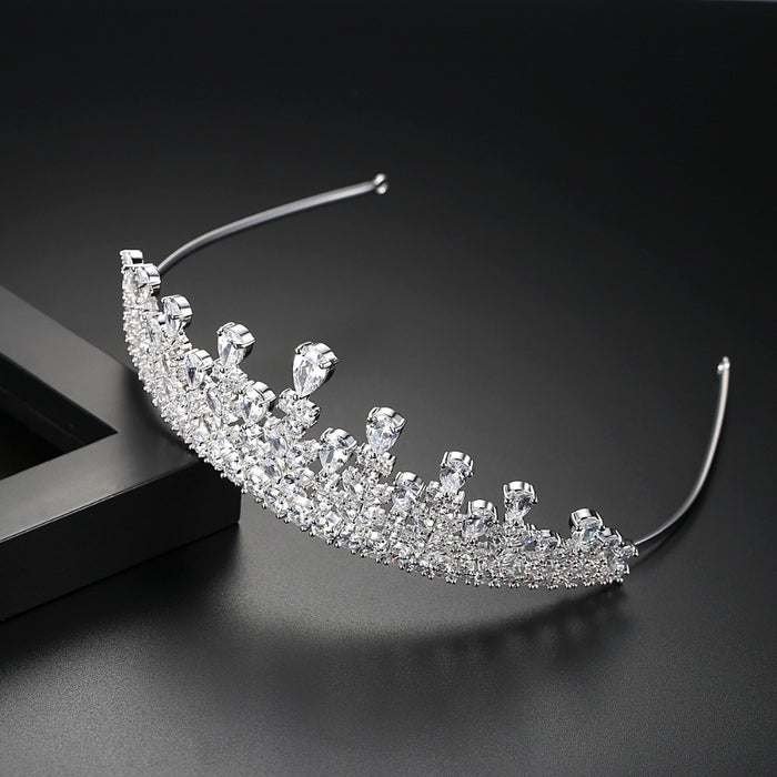 Luxury Cubic Zirconia Bridal Tiara Australia - The Wedding Garter